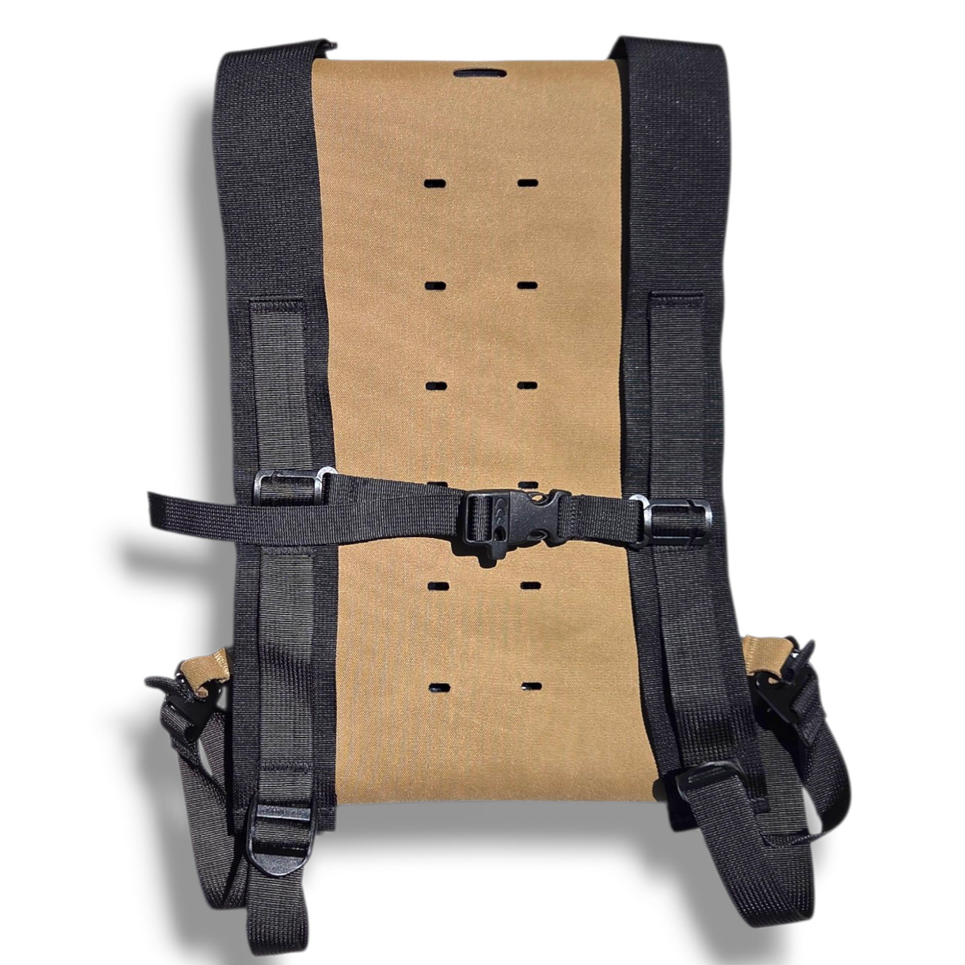 Air Vents on a Cooling Backpack that cool the wearer on hot summer days. 
