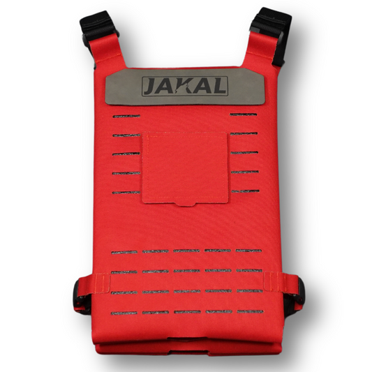 Heavy Duty Cooling Vest with integrated Cooling Fan Vents – Safety Red
